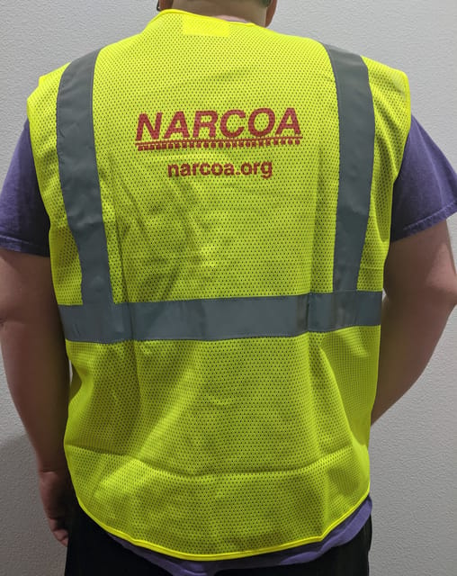 NARCOA Yellow Mesh Safety Vest